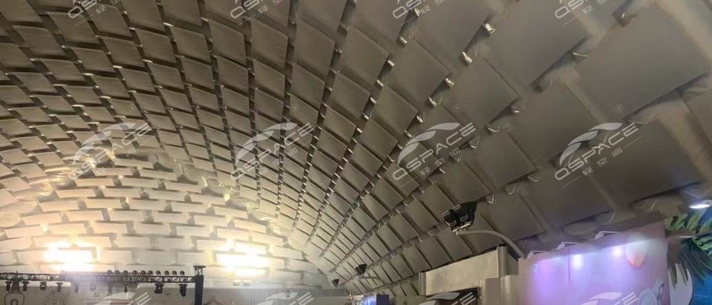 声学处理后的气膜馆内景 声学处理后的气膜馆内景