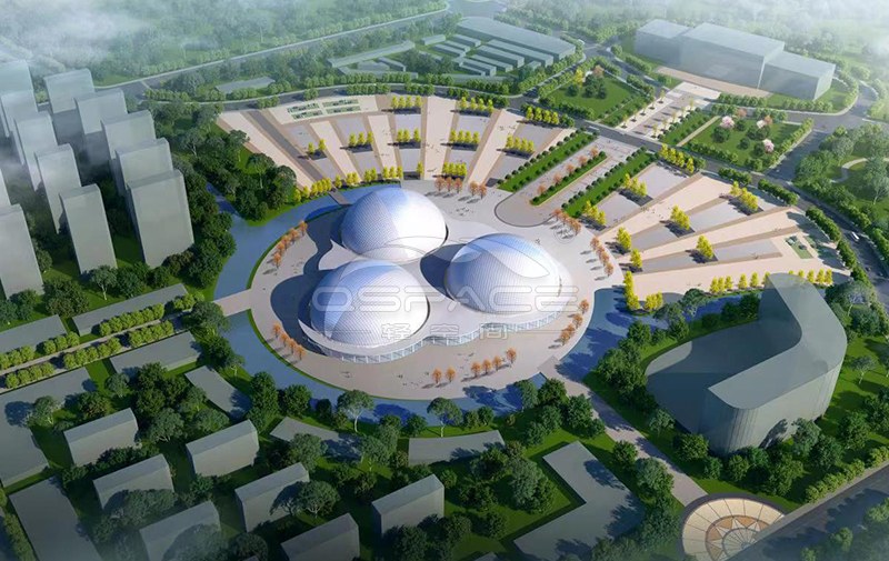 气膜建筑外景图 气膜建筑外景图